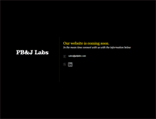 Tablet Screenshot of pbjlabs.com